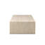 Table basse Brad - faux travertin