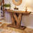 55'' Farmhouse Console Table, Entryway Table With Geometric Base-1967726028
