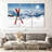 " Red Skis " 3 - Pieces-587950142