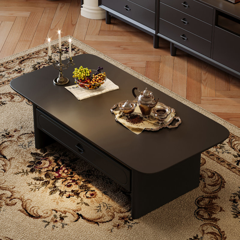 Table basse style français de style rétro, Noir, noir, noir, noir