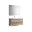 Ensemble de meuble-lavabo mural simple 39 po Jasso-527149228