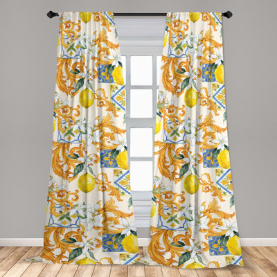 Zyrah Semi Sheer Curtain Pair