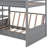 Full Size Convertible Bunk Bed With Drawers-165814366