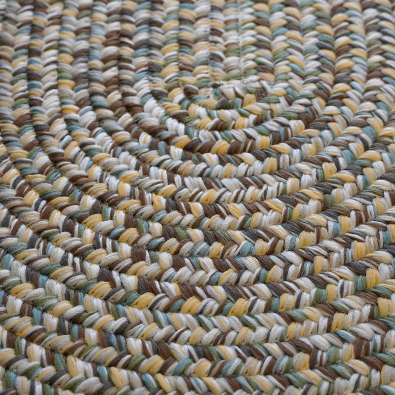 Tapis en tweed multicolore Tishika, Oval 8 pi x 10 pi