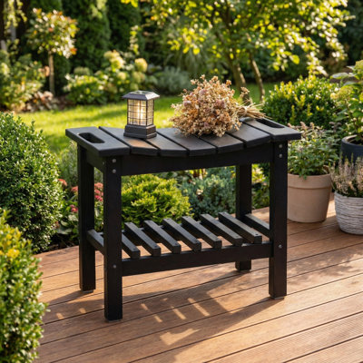 Banc de rangement avec tablette antidérapante pour l'intérieur et l'extérieur, tabouret de douche imperméable avec poignée
