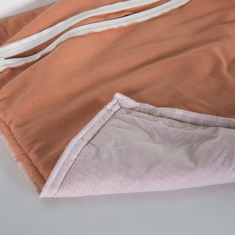 Coussin 100% coton, Terracotta, Mélange de duvet