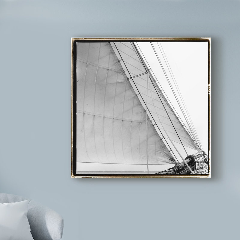 «Under Sail I», reproduction de photo sur toile tendue, H 14 po x l 14 po x P 2 po