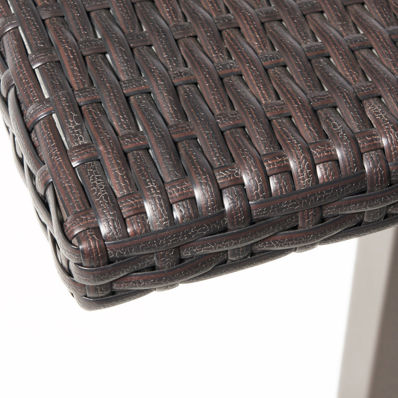 Erastus Square Wicker/Rattan Outdoor Bar Table