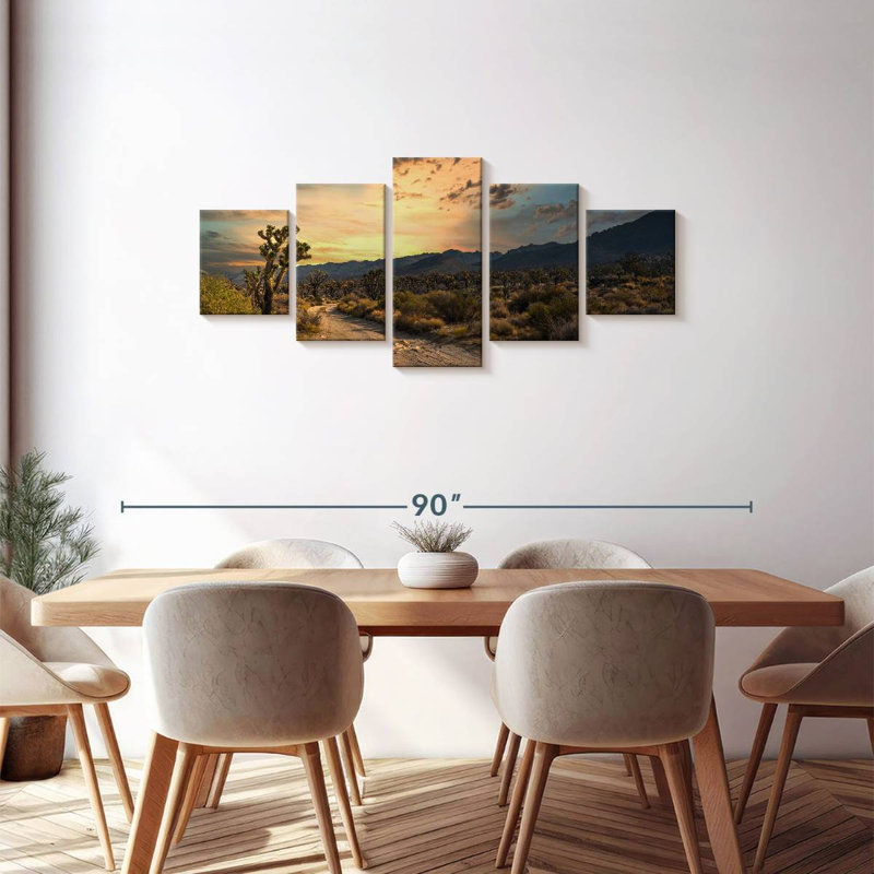 Remote Desert Sunset, 30" H x 68" W
