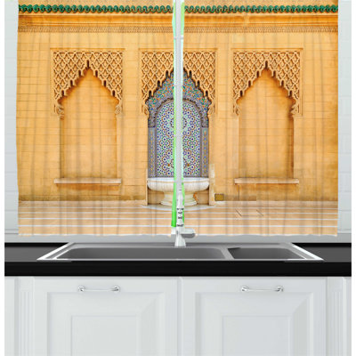 Ruffled Kitchen Curtain