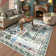 Kaldi Boho Washable Living Room Bedroom Area Rug Floral Large Non Slip Botanical Indoor Carpet