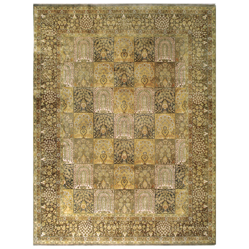 Wool Oriental Area Rug, Rectangle 6' x 9'
