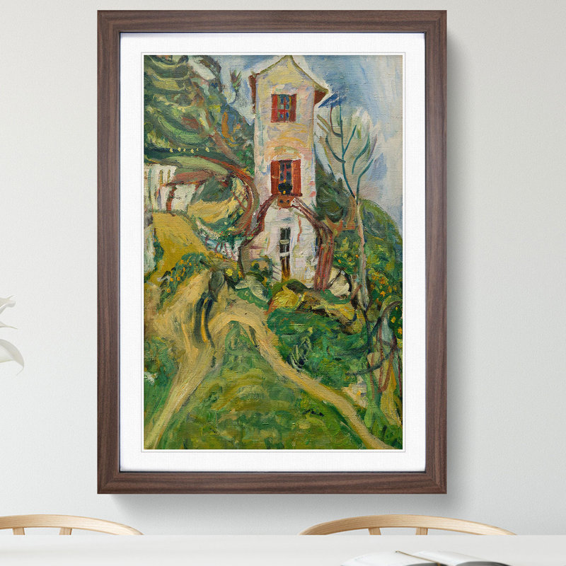 The White House by Chaim Soutine - Framed Print, Walnut, 65cm H x 48cm W x 2cm D