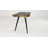 Toohey Wood Handmade Live Edge Top Side End Brown Accent Table with Black Metal Tripod Legs