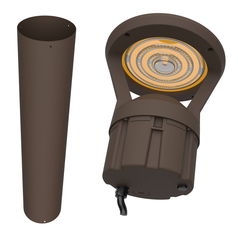 LED Bollard Landscape Pathway Light, 42" 14W/19W/24W 3000K/4000K/5000K 120V-277V Commercial Residential Bollard Fixture, Dimmable Security Area Light,  UL Listed