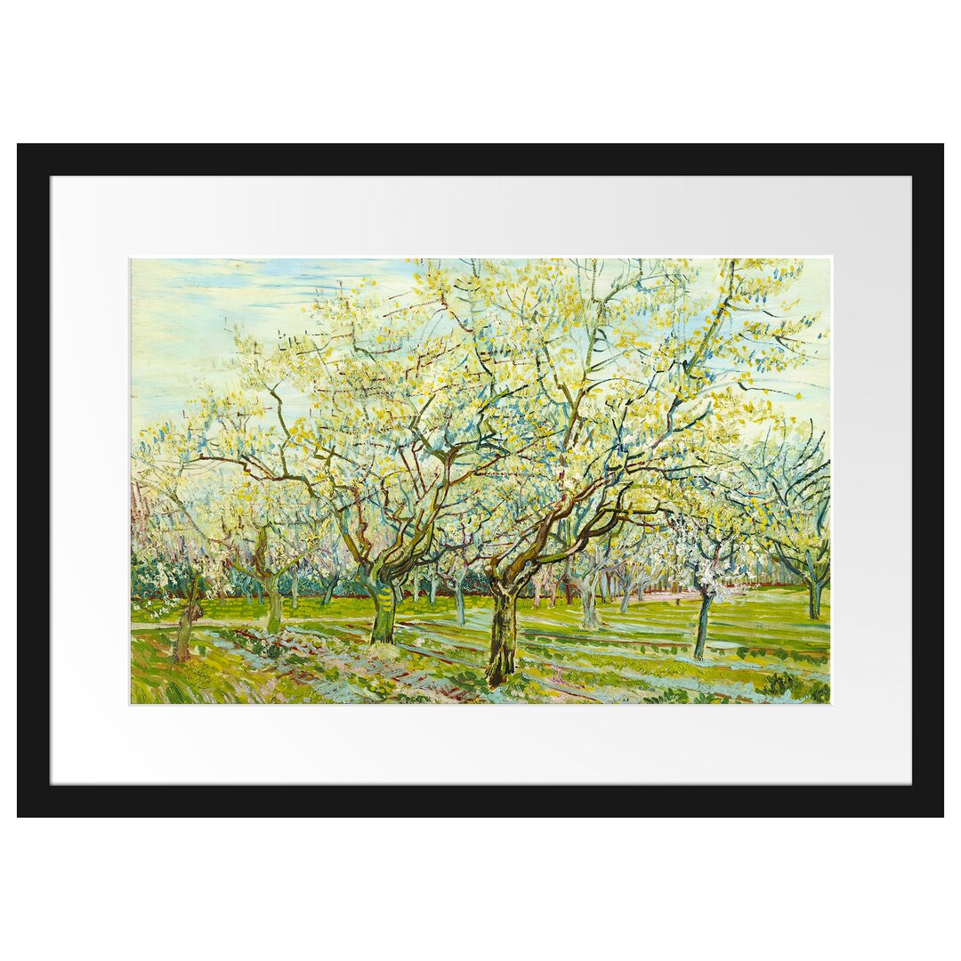 Gerahmter Kunstdruck The White Orchard von Vincent Van Gogh