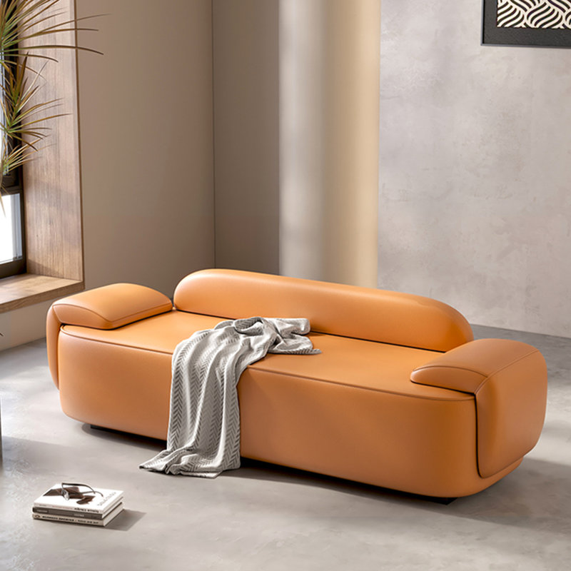 Banc avec revêtement, Orange
