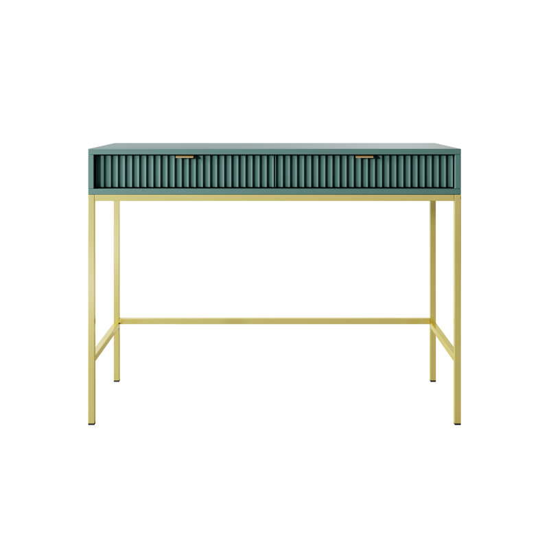 Nevada Dressing Table, Labrador Green/Gold