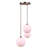 Freyda 3 - Light Gold Bulb Pendant