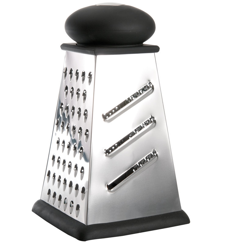 Essentials 9" Stainless Steel 4-Sided Square Grater