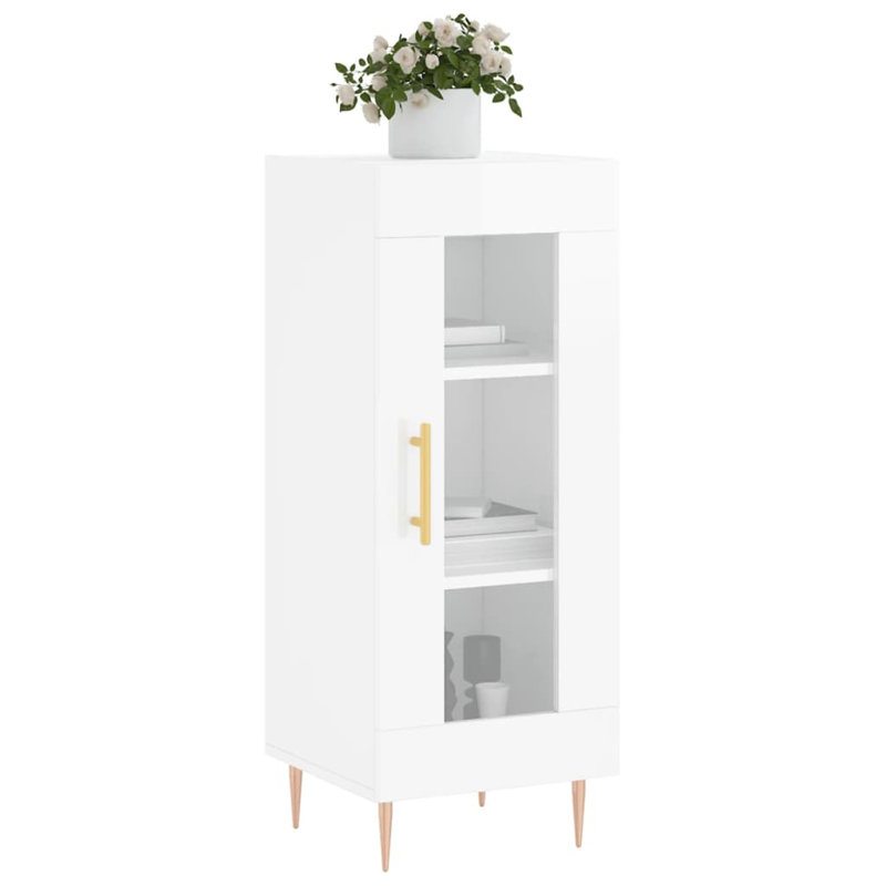 Minonk Display Cabinet, High Gloss White
