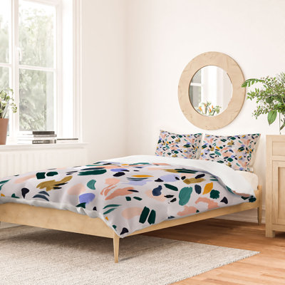 Marta Barragan Cotton Abstract Duvet Cover