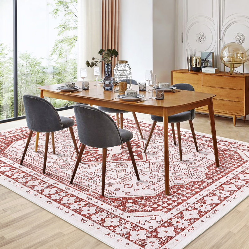 Tapis rectangulaires lavables Bevus pour le salon, Rectangle 9 pi x 12 pi