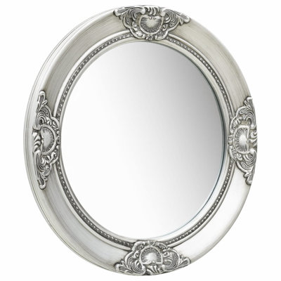 Gioia Wood Round Wall Mirror