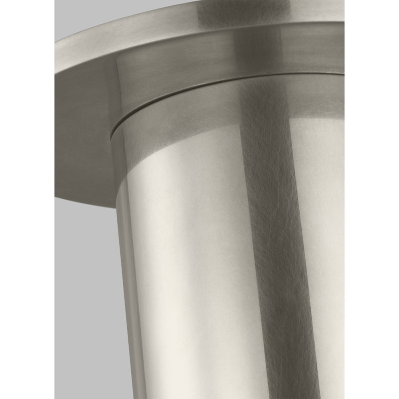 Ebell 1 - Light LED Flush Mount, Antique Nickel