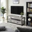 Meuble télé 48 po avec cadre en métal noir, l 46,96 po x P 15,09 po x H 19,47 po-922239901