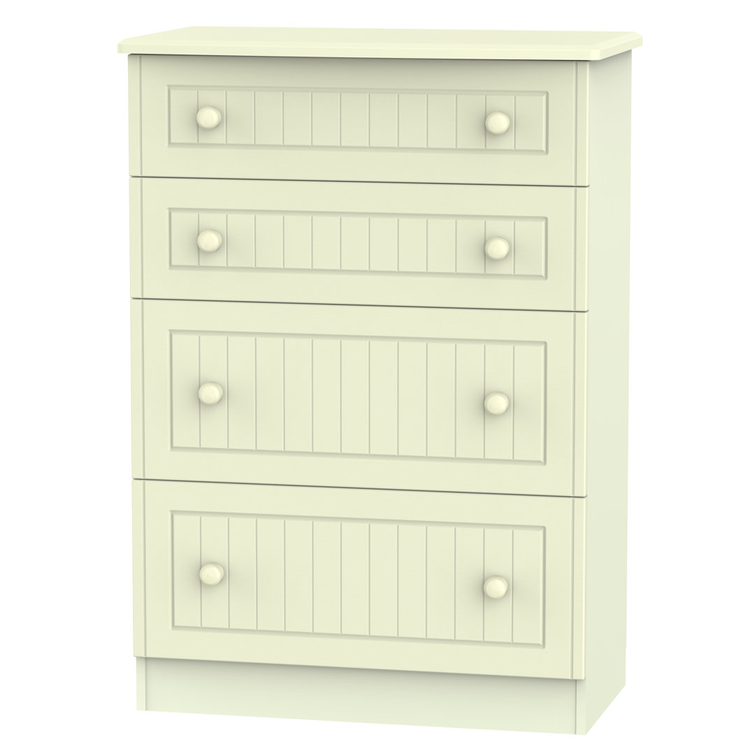 Fully Assembled Saxena 4 Drawer 76.5Cm W Chest