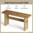 Classic 63-inch Solid Wood Sofa Table