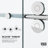Elan 64-68" W x 74" H Sliding Frameless Shower Door with 3/8" Clear Glass-98714499