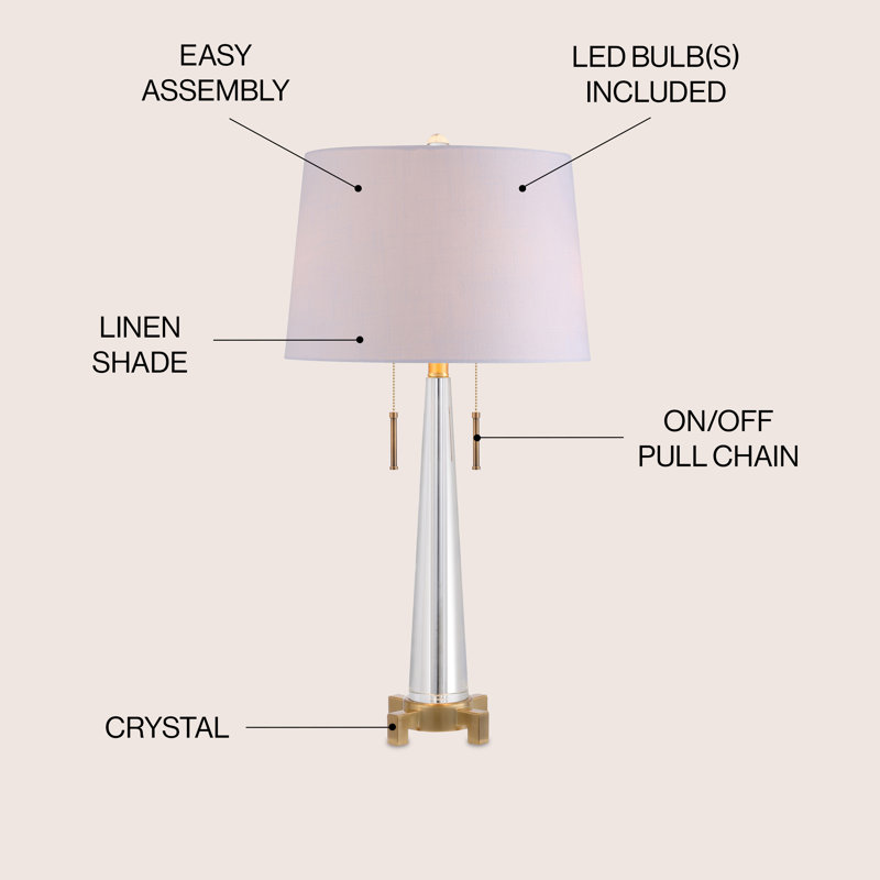 Ziebarth Crystal Table Lamp