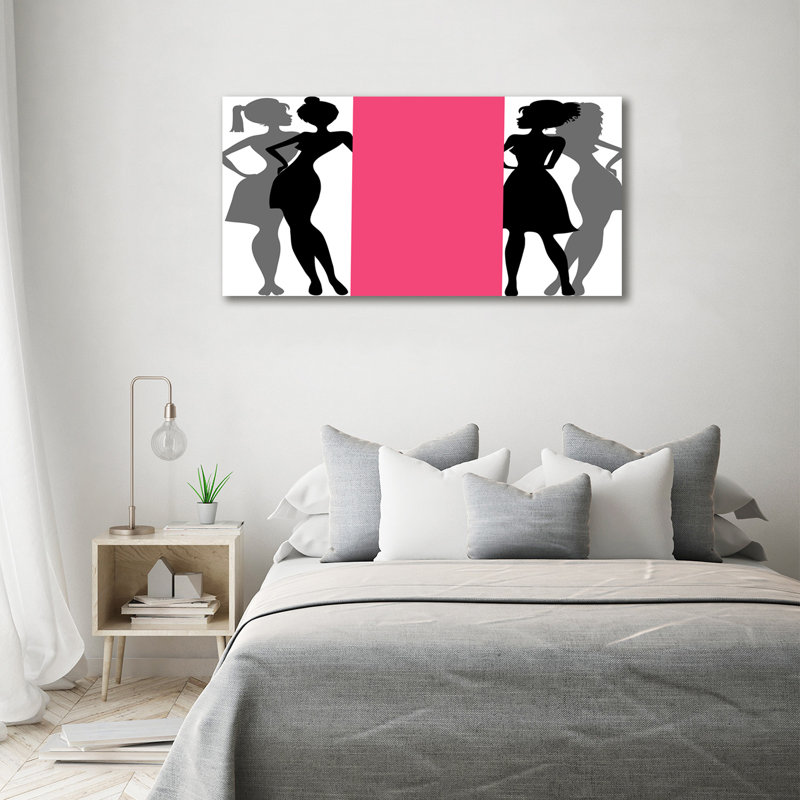 Women's Silhouettes - Wrapped Canvas Print