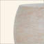 Table d'appoint ovale / extérieure en béton, table d'appoint ovale