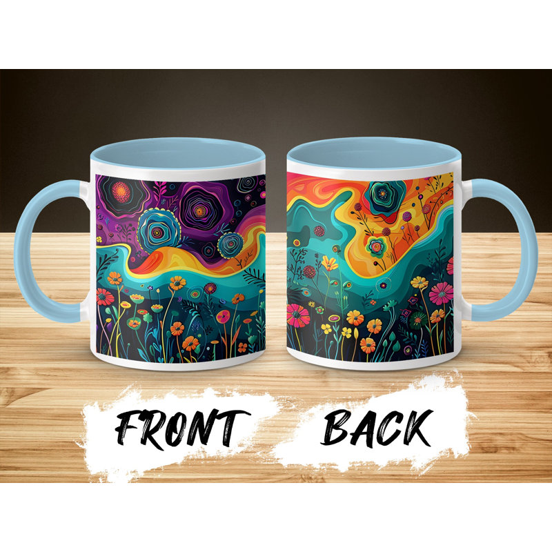 Ceramic Coffee Mug, Light Blue