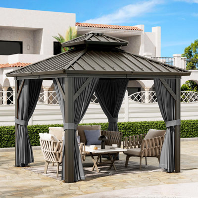 Outdoor Gazebos Canopy 10 x 10 FT Permanent
