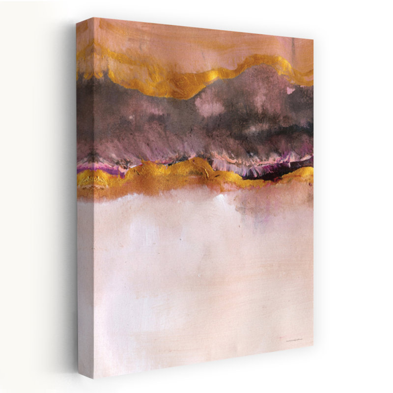 Calme sous le pont, art contemporain abstrait, H 36 po x l 24 po