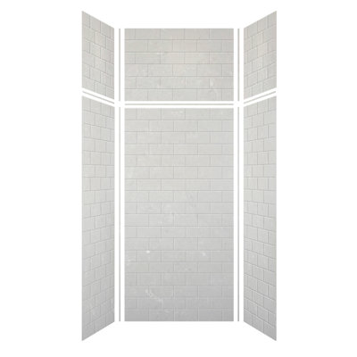 Ensemble de mur de douche décoratif