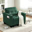 Upholstered Convertible Backrest Single Sofa Bed Accent Chair-486721162