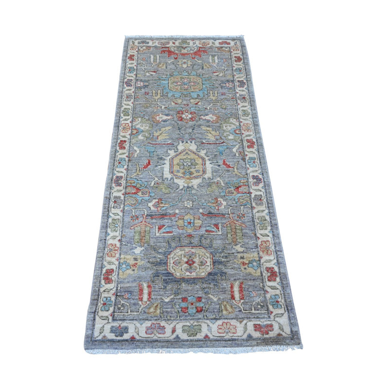 Tapis de couloir court 2 pi 6 po x 6 pi 0 po gris Aryana North West Zoroastrian