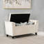 Banc de rangement en velours Lumri