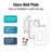 Lutron Claro White 3 gang Plastic Decorator Wall Plate 1 pk