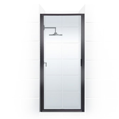 Paragon Series 28.75'' - W x 83'' H Hinged Door Framed Shower Door with No