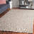 Kristal Ebony Hand Tufted Wool/Cotton Abstract Rug in Grey/Ivory/Beige-879150066