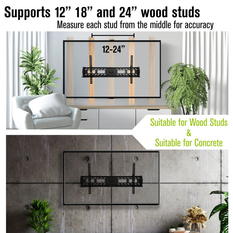 Support mural inclinable pour téléviseur de 50 po à 85 po ProMount Supporte jusqu'à 132 lb