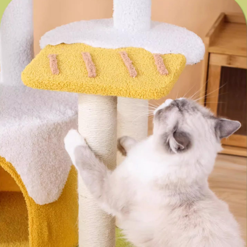 5 Tiers Cat Tree with Condons,Perch,Scratching Posts