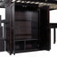 Lit mezzanine double avec escalier, bibliothèque, tiroirs, garde-robe de bureau - Mobilier multifonctionnel pour enfants