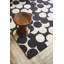 Wool Floral Area Rug in Black/Off-White-63011441
